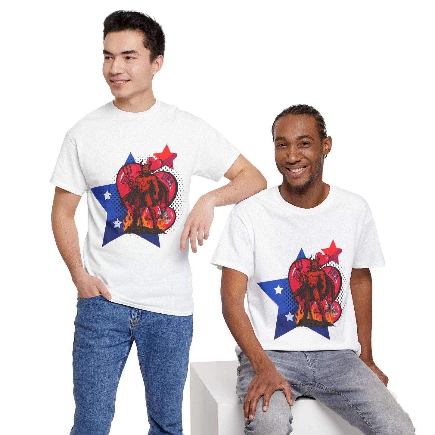"Inferno Patriot" – USA Pop-Art Streetwear T-Shirt