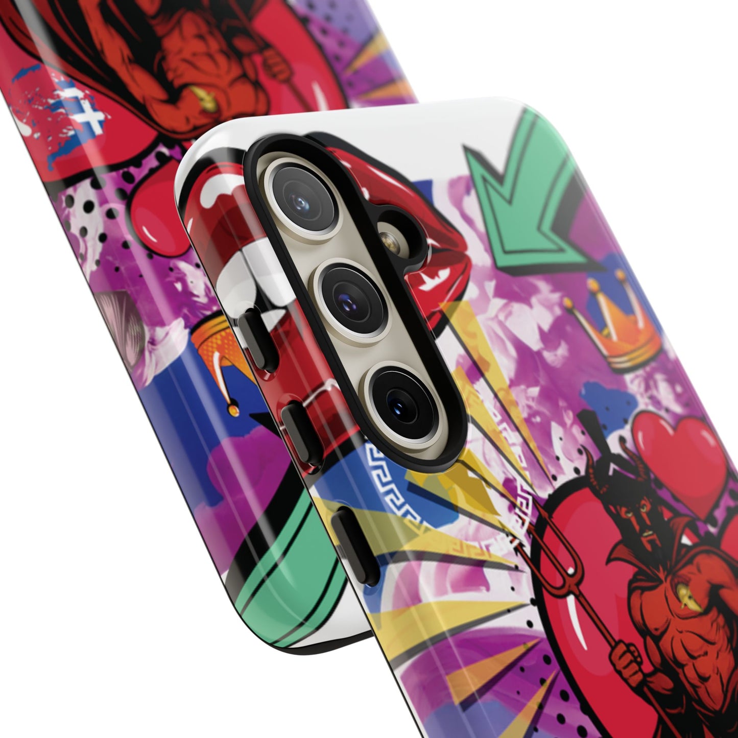 🔥 „To jest Sparta!” – Etui na telefon Pop Art Devil