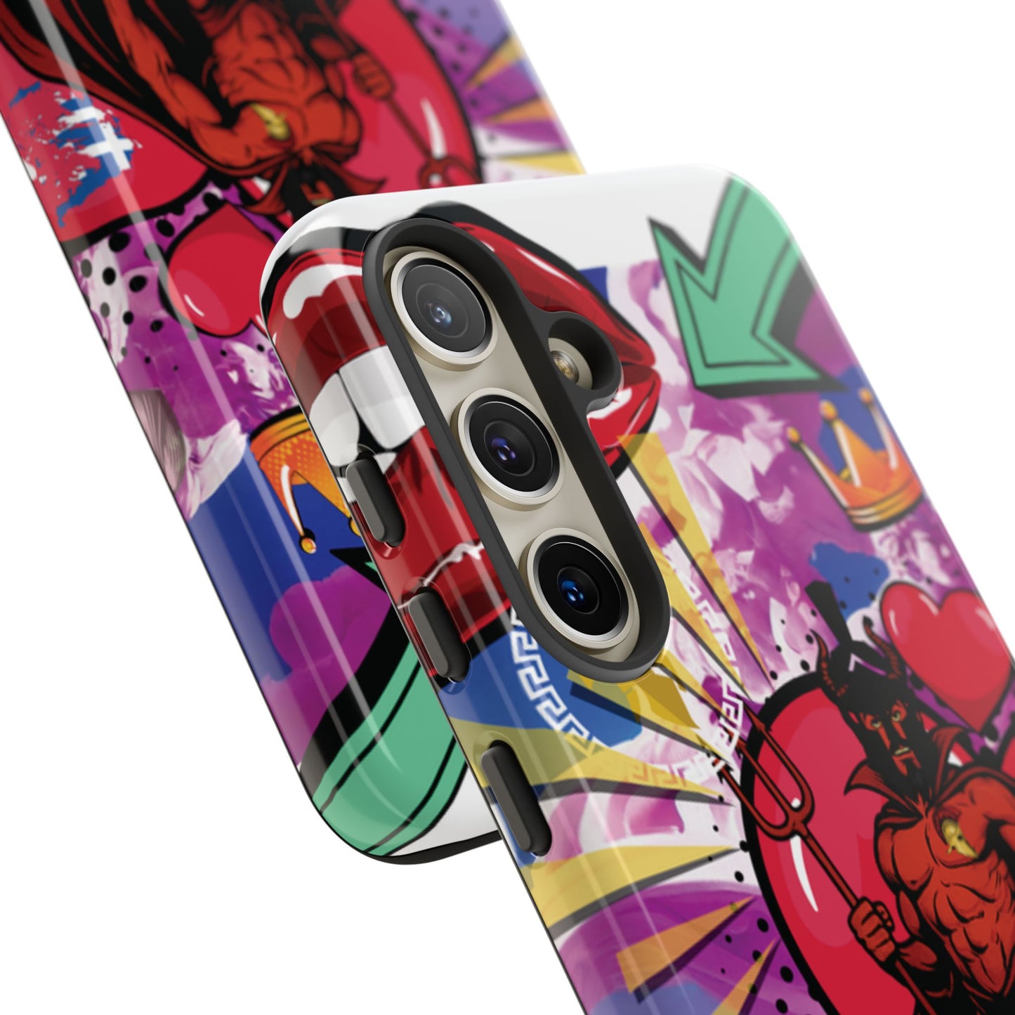 🔥 „To jest Sparta!” – Etui na telefon Pop Art Devil