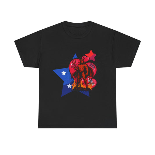 "Inferno Patriot" – USA Pop-Art Streetwear T-Shirt