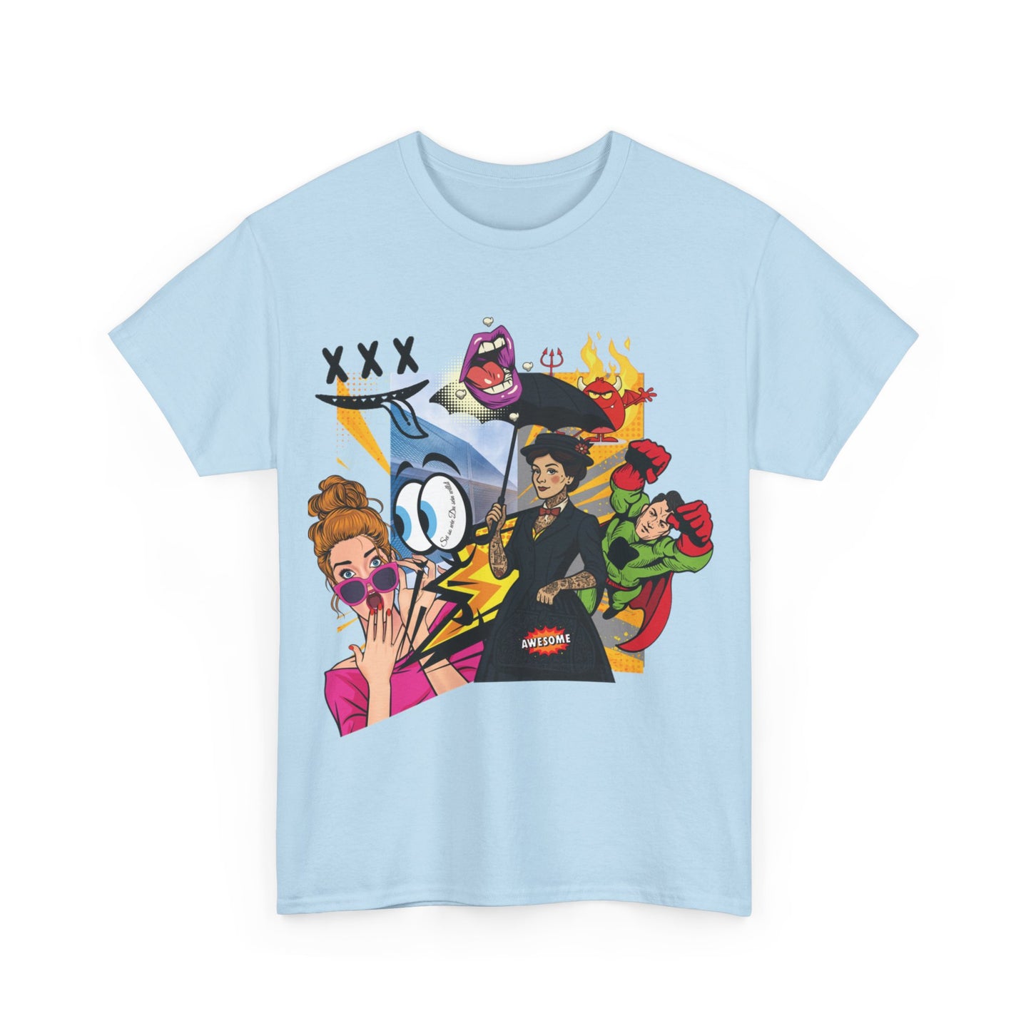 Cartoon Chaos – Koszulka Pop Art