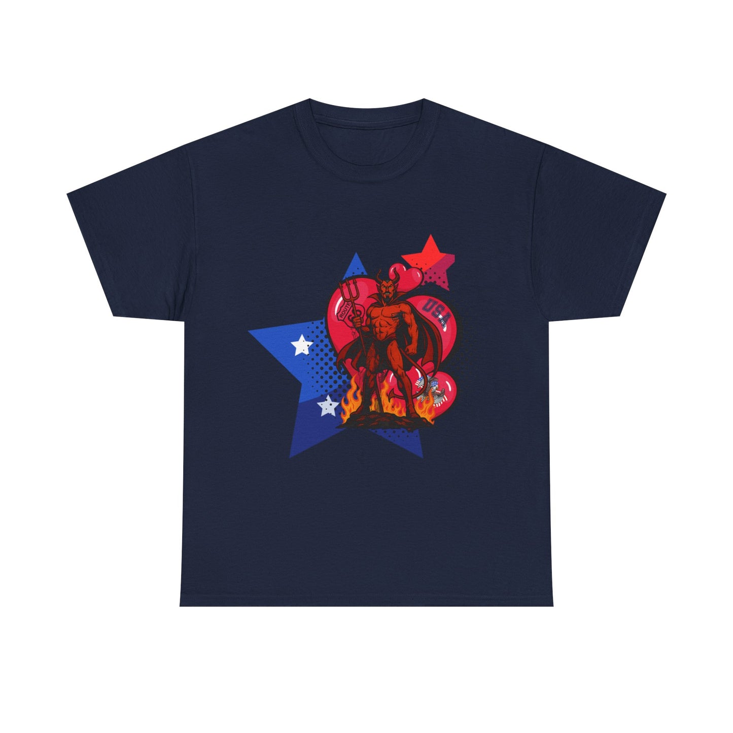 „Inferno Patriot” – koszulka w stylu pop-art streetwear USA