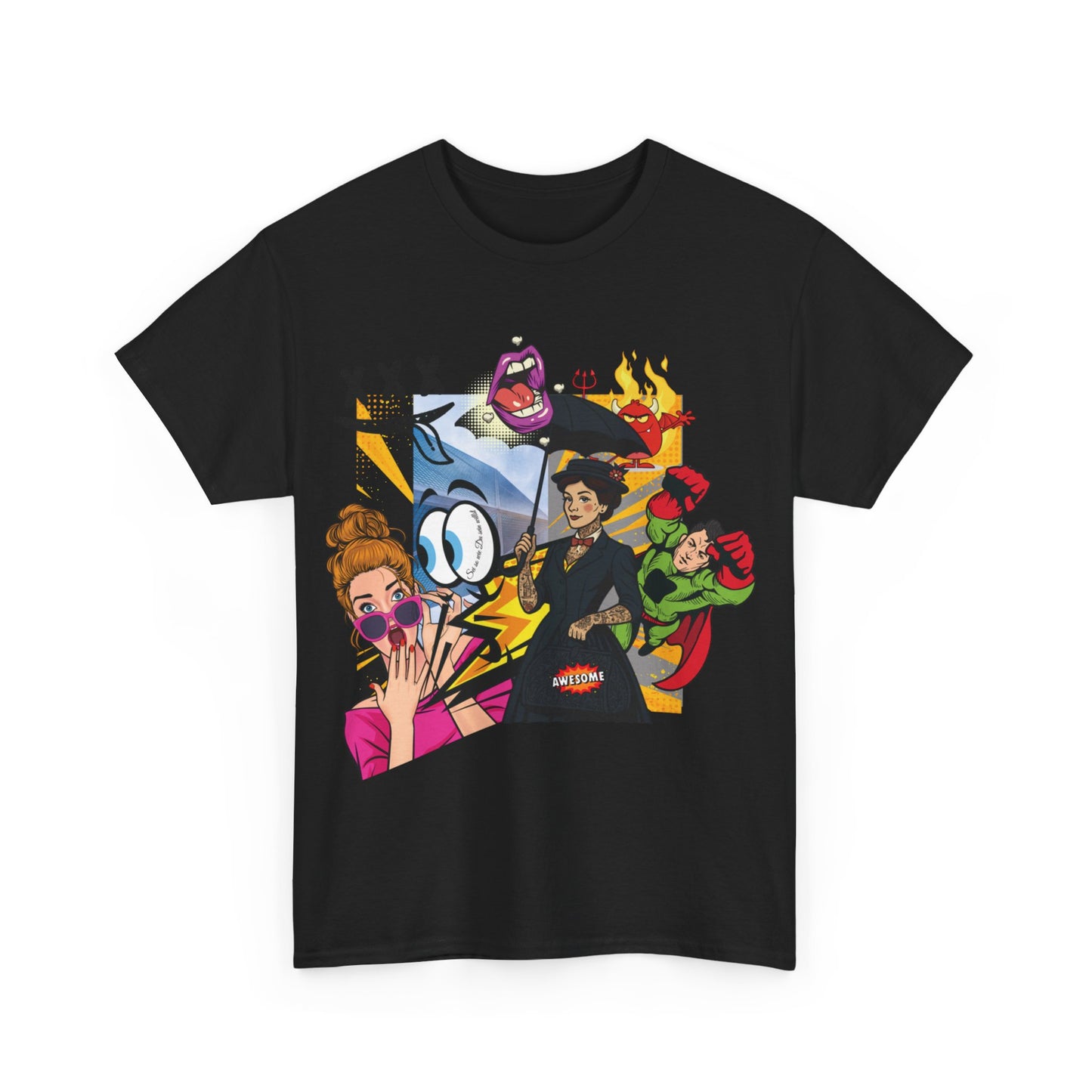 Cartoon Chaos – Koszulka Pop Art