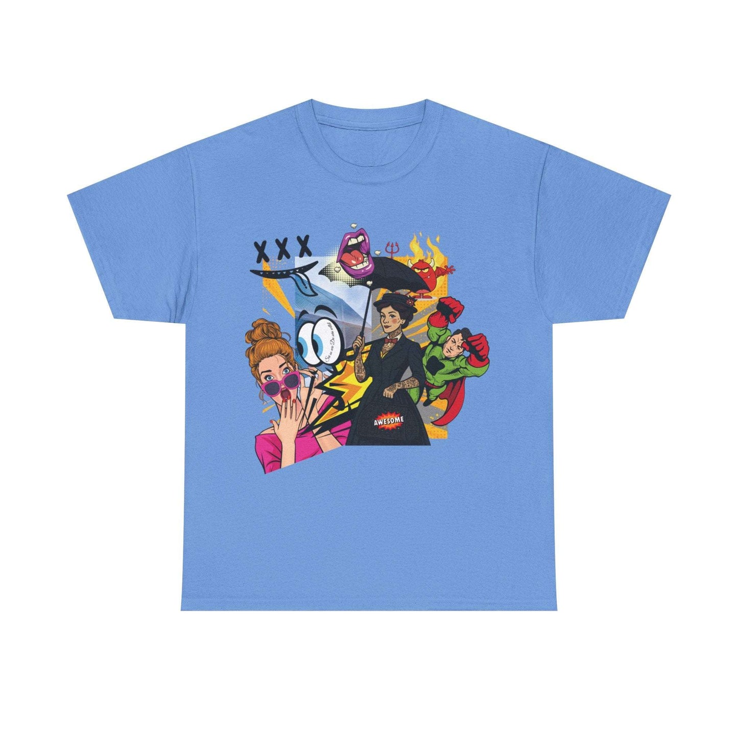"Cartoon Chaos – Pop-Art T-Shirt Explosion"