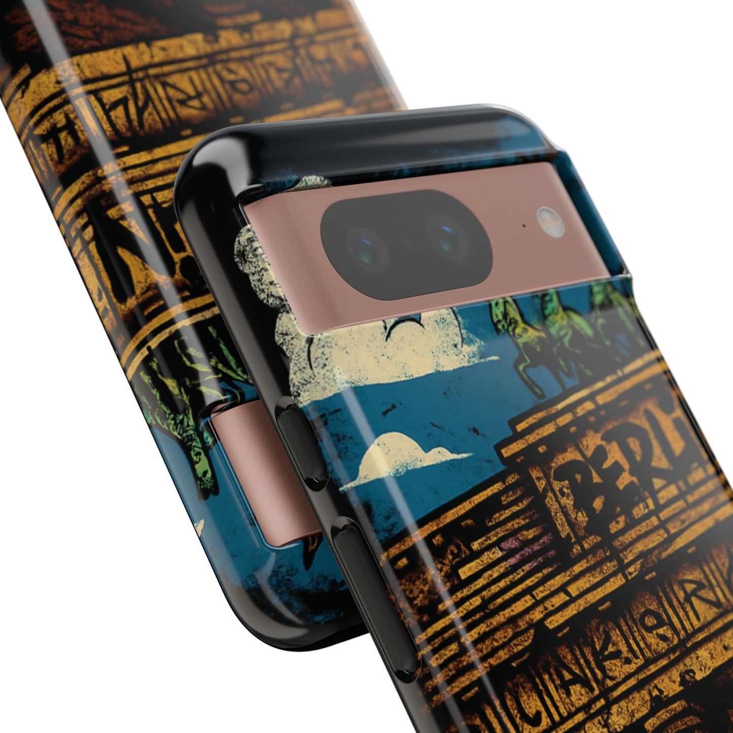 „Berlin Raw – Etui na telefon w stylu ulicznym z Bramą Brandenburską w stylu graffiti”