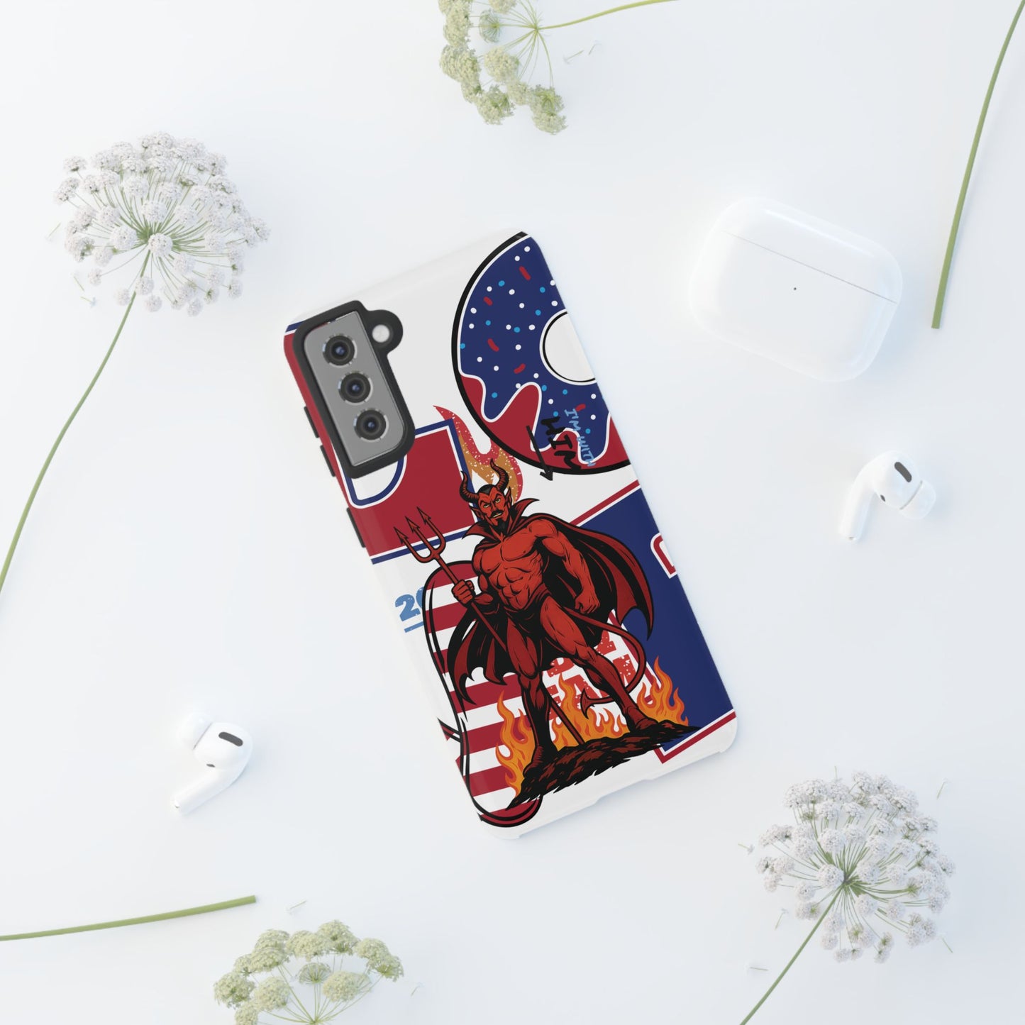 "From Hell with Love" phone case straight from hell