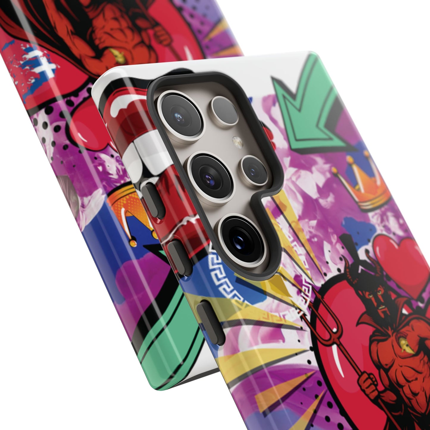 🔥 „To jest Sparta!” – Etui na telefon Pop Art Devil