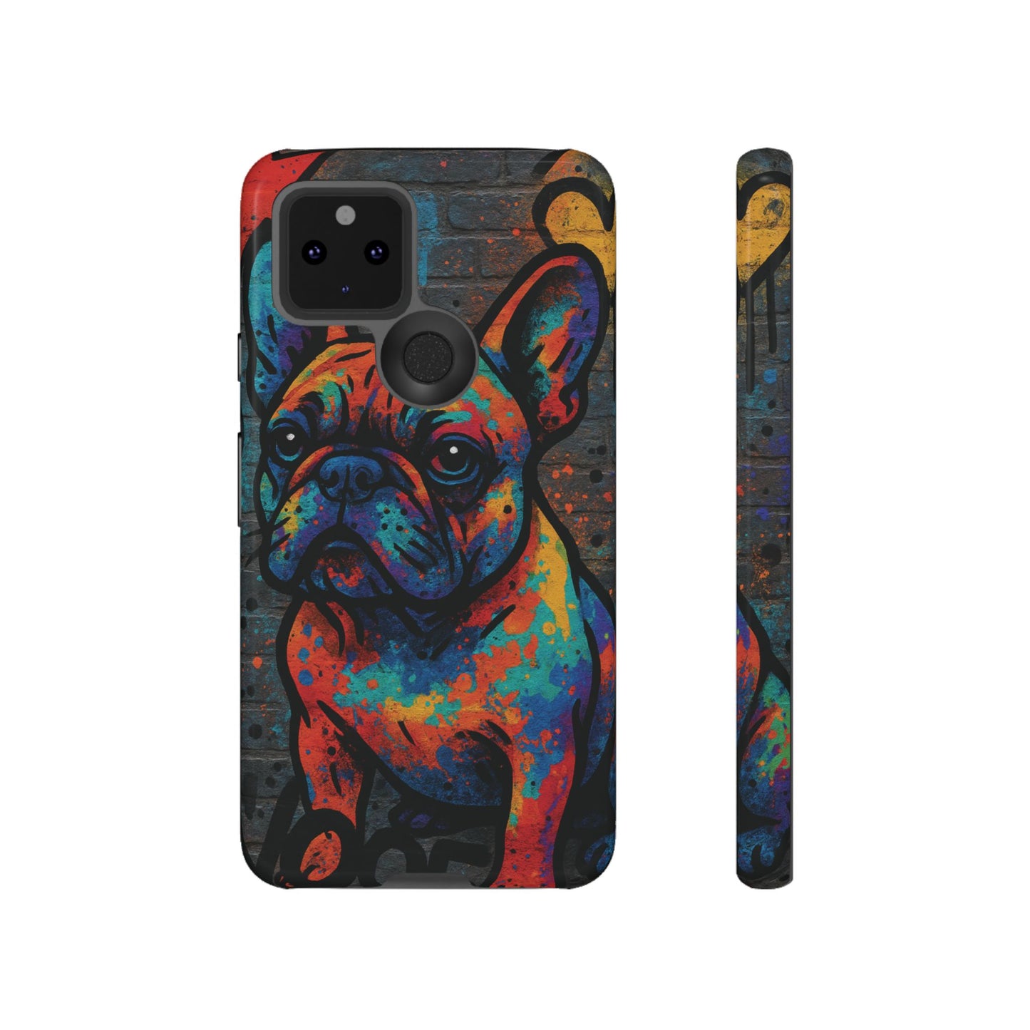 “Urban Woof – Graffiti Dog Phone Case in Street Art Style”