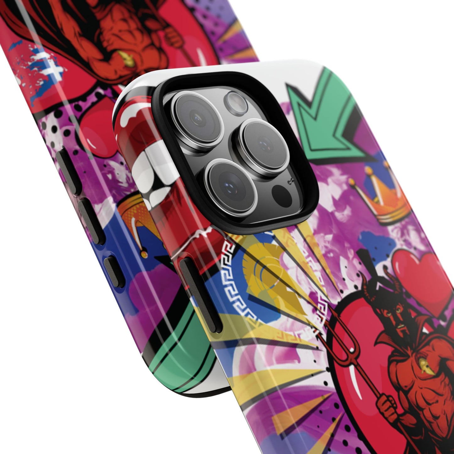 🔥 „To jest Sparta!” – Etui na telefon Pop Art Devil