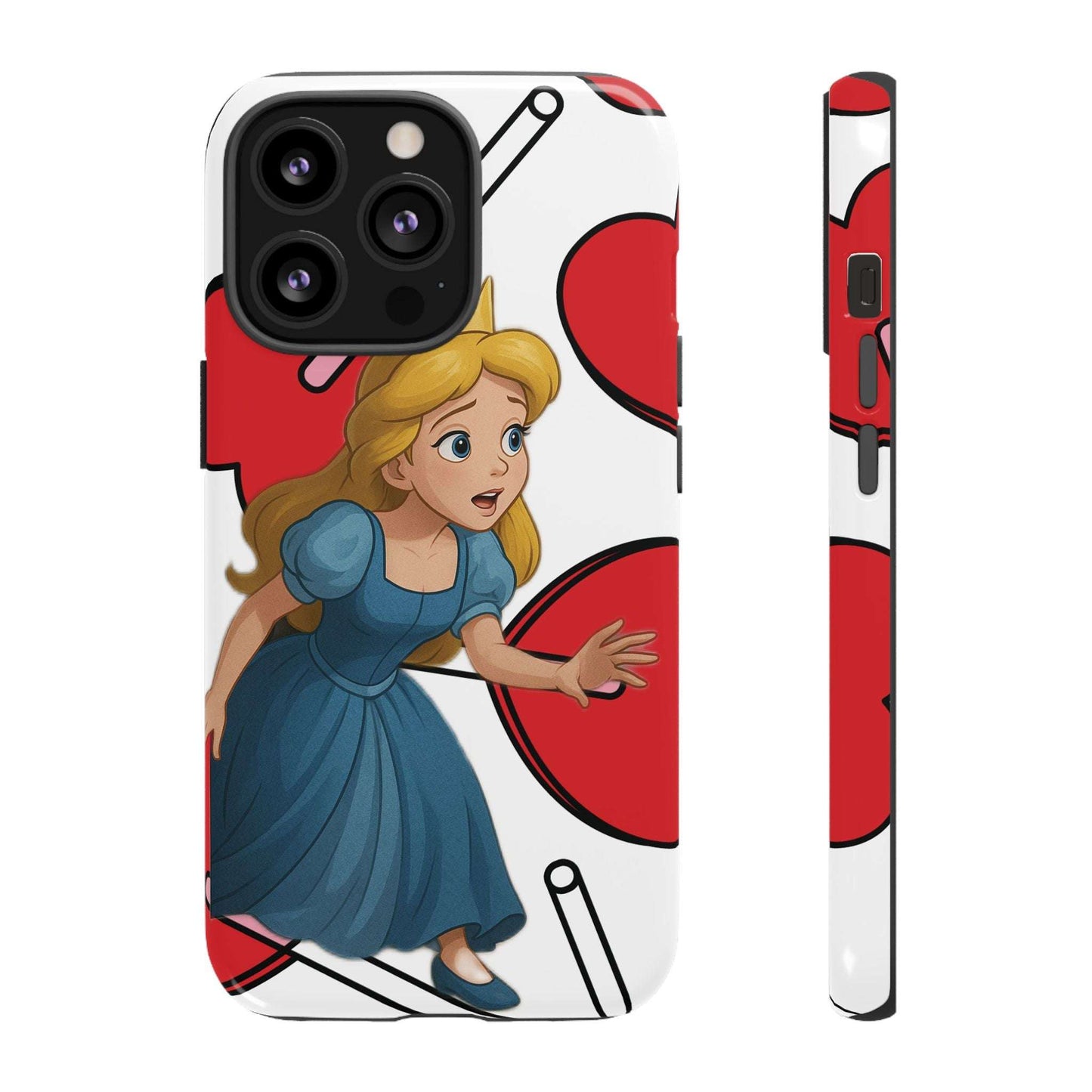 "Verwunschene Prinzessin – Handyhülle im Märchen-Hearts Look"