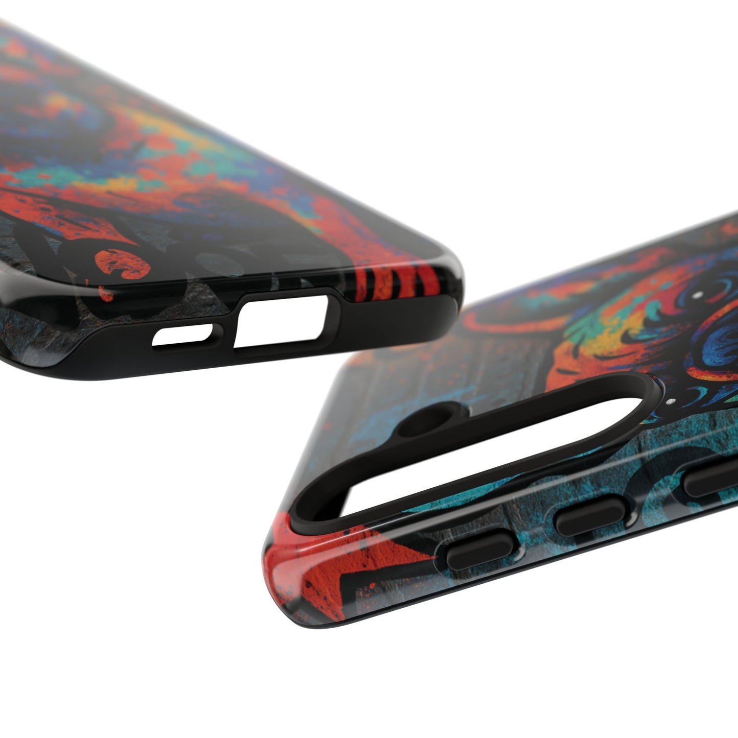 “Urban Woof – Graffiti Dog Phone Case in Street Art Style”