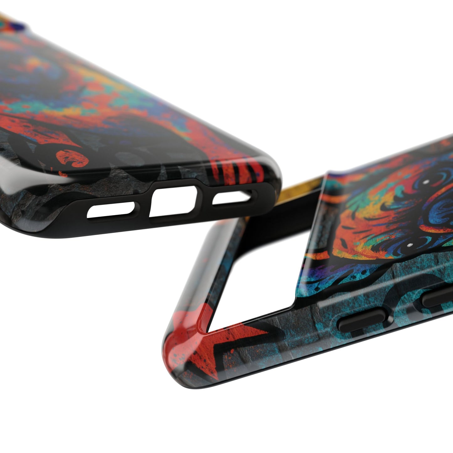 “Urban Woof – Graffiti Dog Phone Case in Street Art Style”