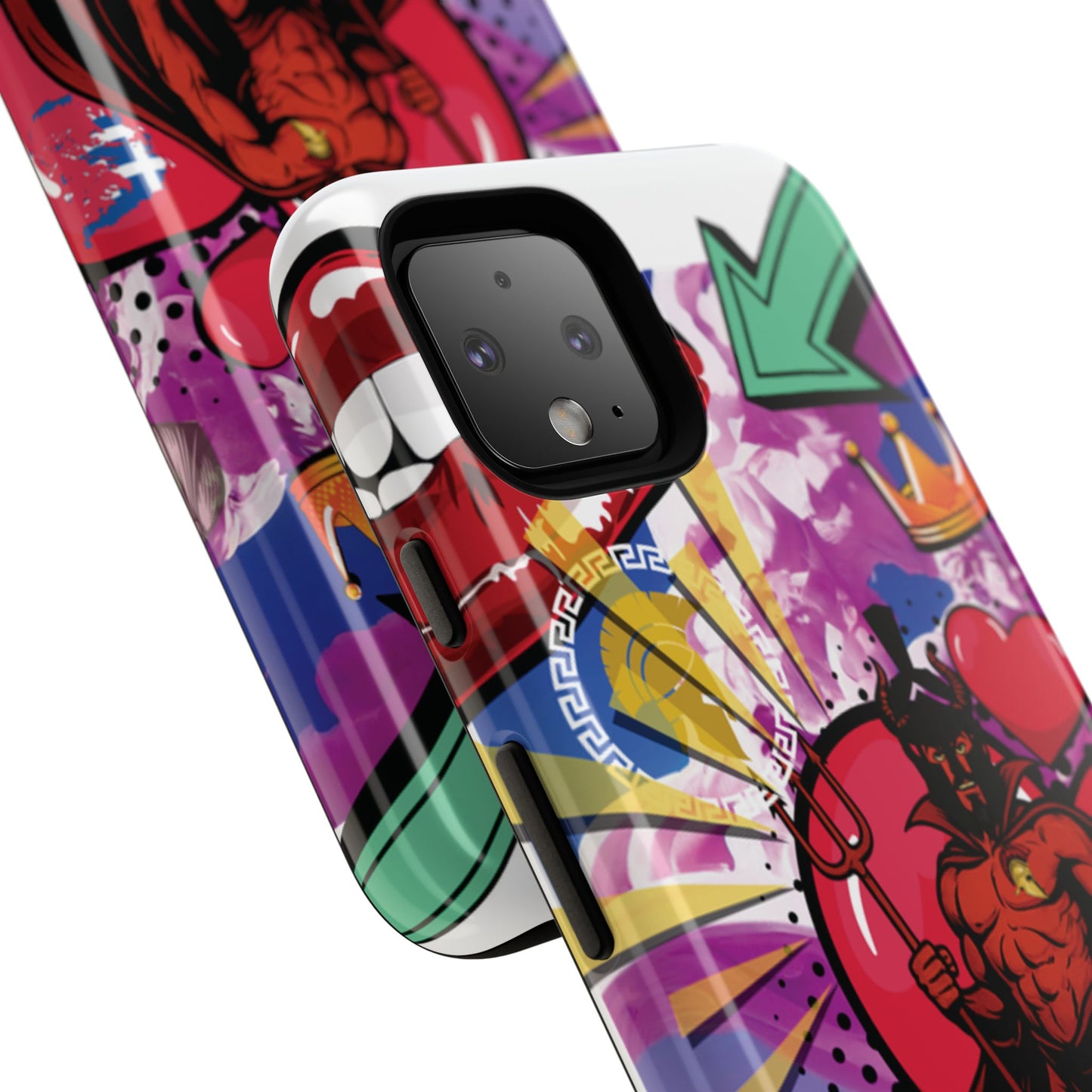 🔥 „To jest Sparta!” – Etui na telefon Pop Art Devil