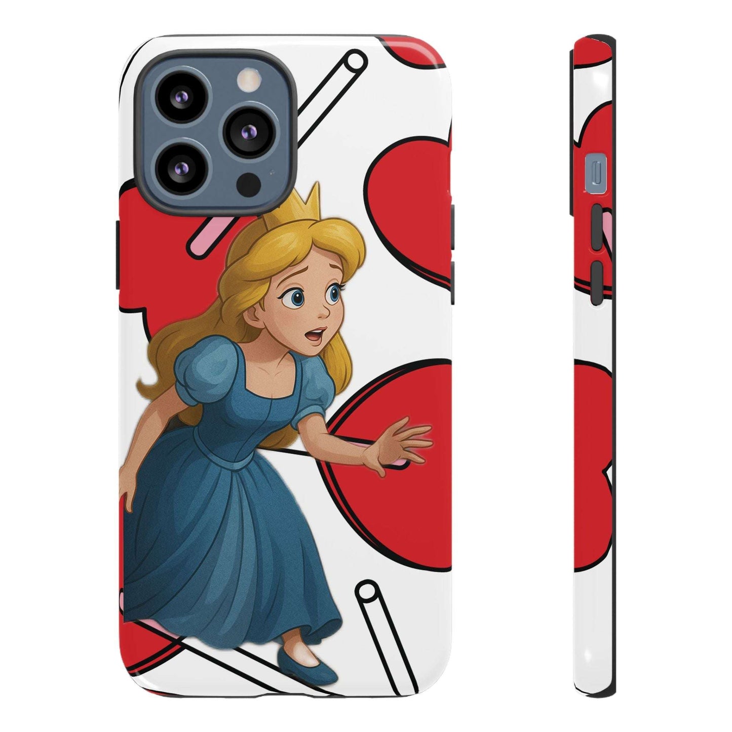 "Verwunschene Prinzessin – Handyhülle im Märchen-Hearts Look"
