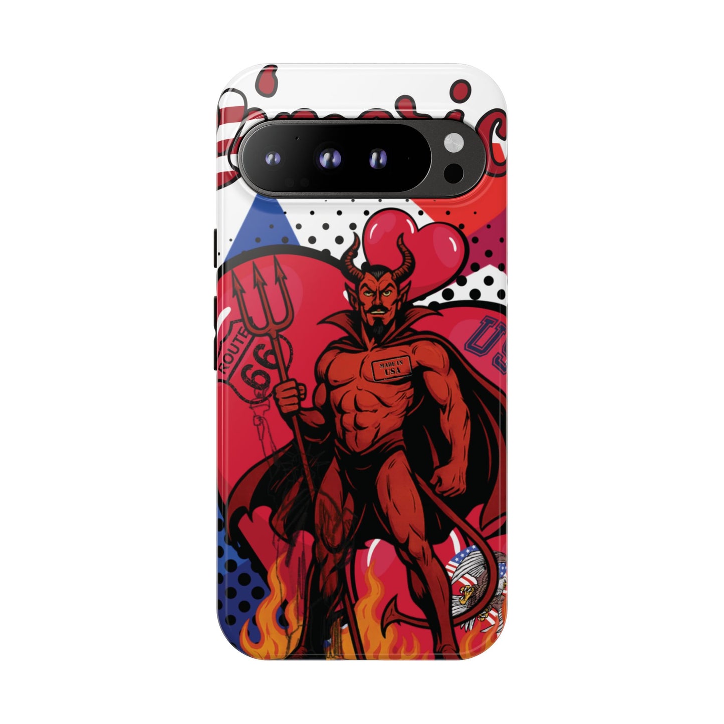"From Hell with Love - Made in USA" phone case straight from hell