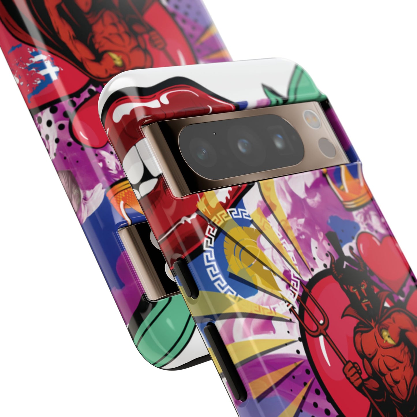 🔥 „To jest Sparta!” – Etui na telefon Pop Art Devil
