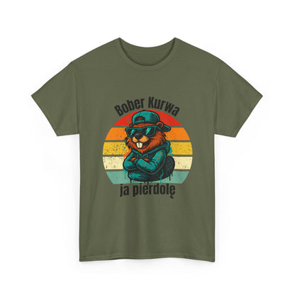 Street-Art Biber T-Shirt – Urban Cartoon mit Sonnenbrille & Hoodie