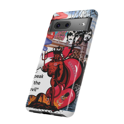 “Speak of the Devil” – Britpop meets Prince of Hell Phone Case