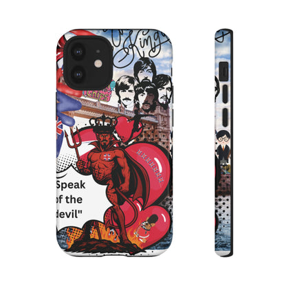 “Speak of the Devil” – Britpop meets Prince of Hell Phone Case