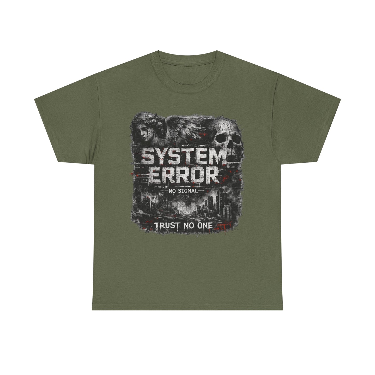 System Error T-Shirt – No Signal | Trust No One | Cyberpunk Streetwear