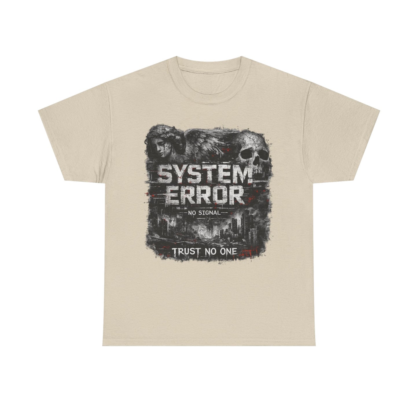 System Error T-Shirt – No Signal | Trust No One | Cyberpunk Streetwear