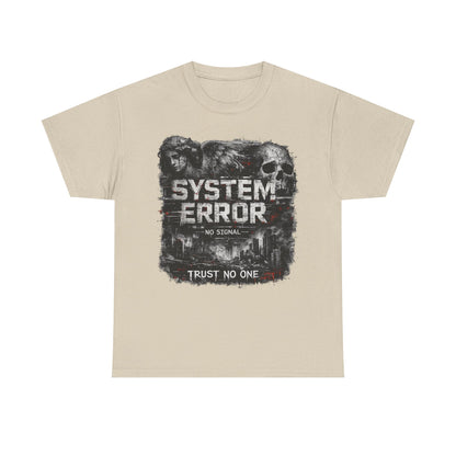 System Error T-Shirt – No Signal | Trust No One | Cyberpunk Streetwear
