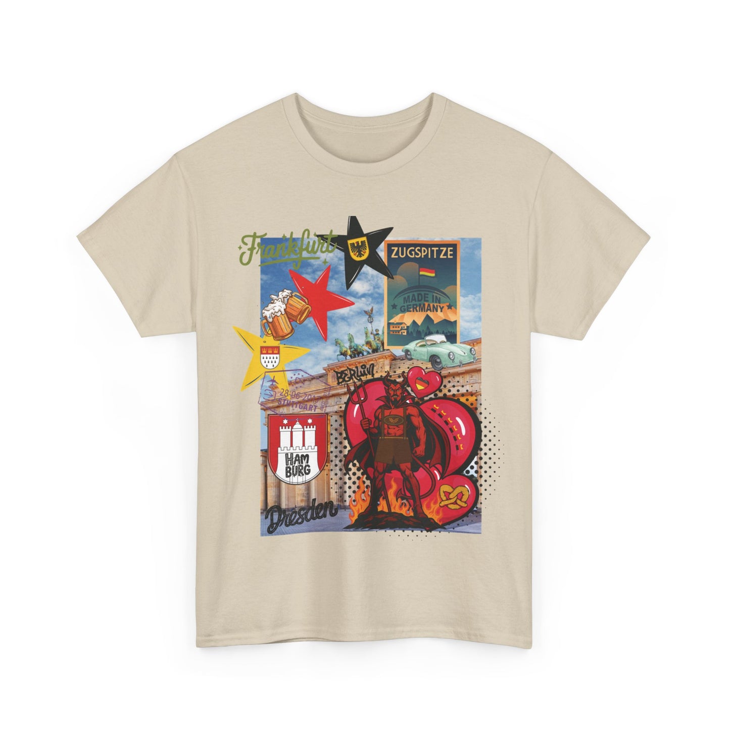 „Deutschland Pop-Art Collage – Urban Street Style T-Shirt“