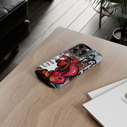 “Speak of the Devil” – Britpop meets Prince of Hell Phone Case