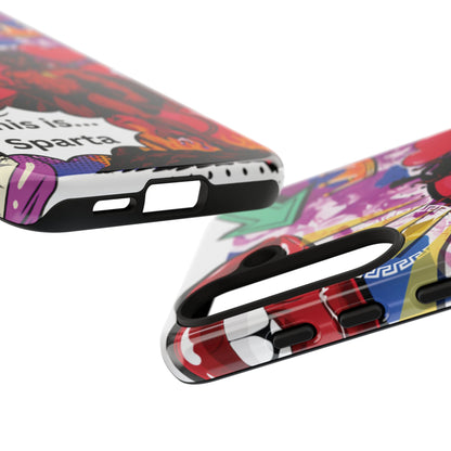 🔥 „To jest Sparta!” – Etui na telefon Pop Art Devil