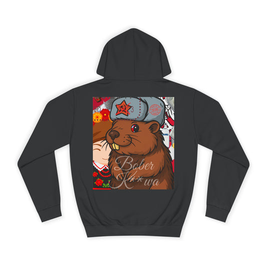 Bober Kwa – Slavic Pop-Art Hoodie mit Biber-Attitüde