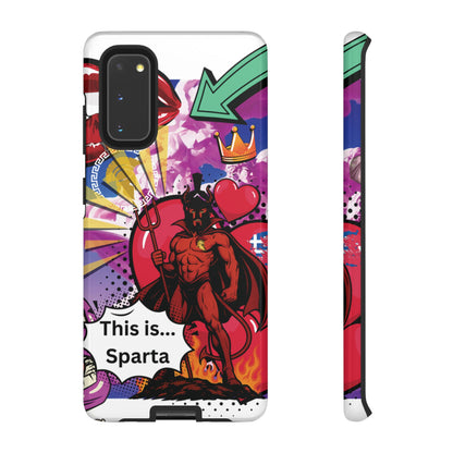 🔥 „To jest Sparta!” – Etui na telefon Pop Art Devil