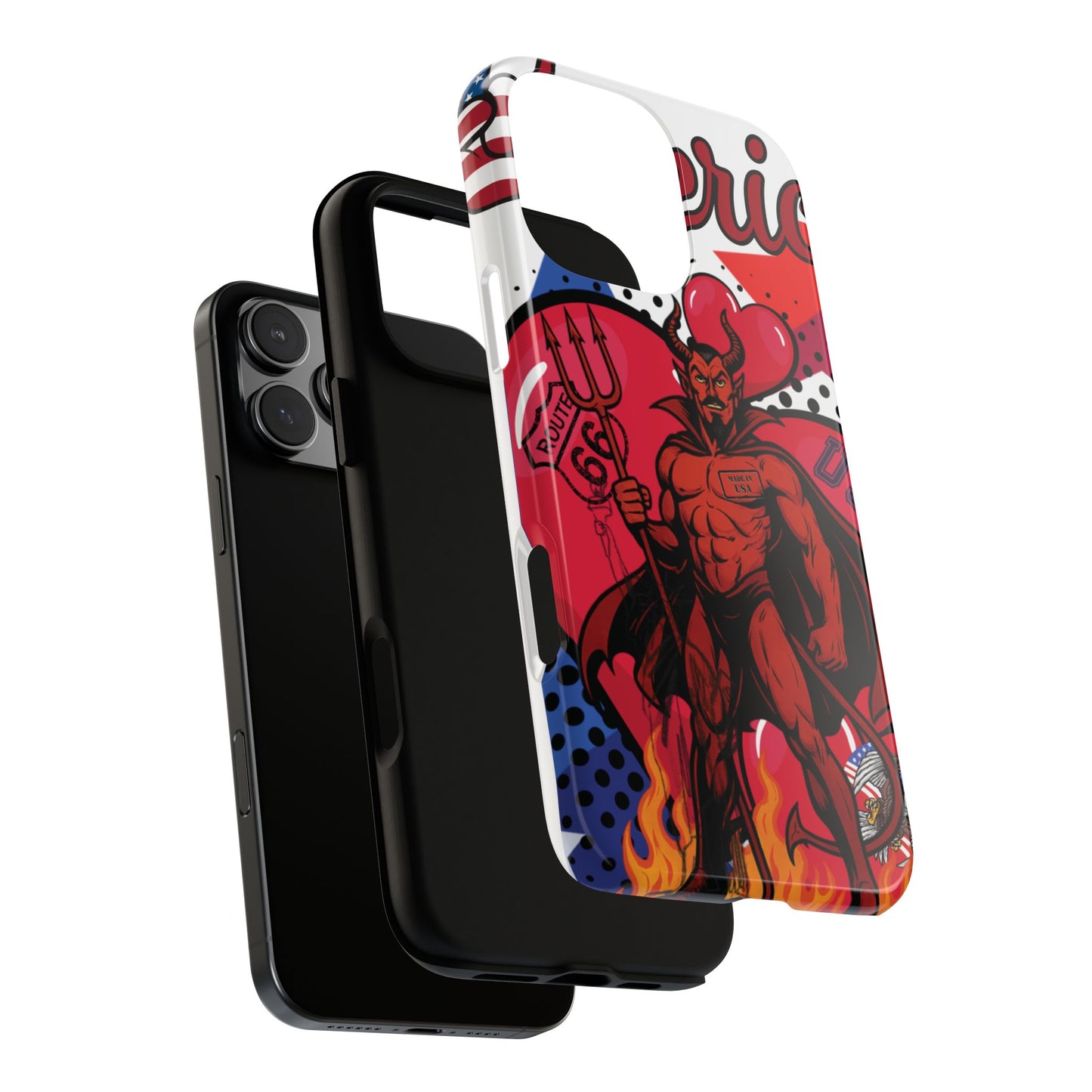 "From Hell with Love - Made in USA" phone case straight from hell