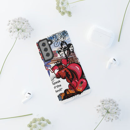 “Speak of the Devil” – Britpop meets Prince of Hell Phone Case
