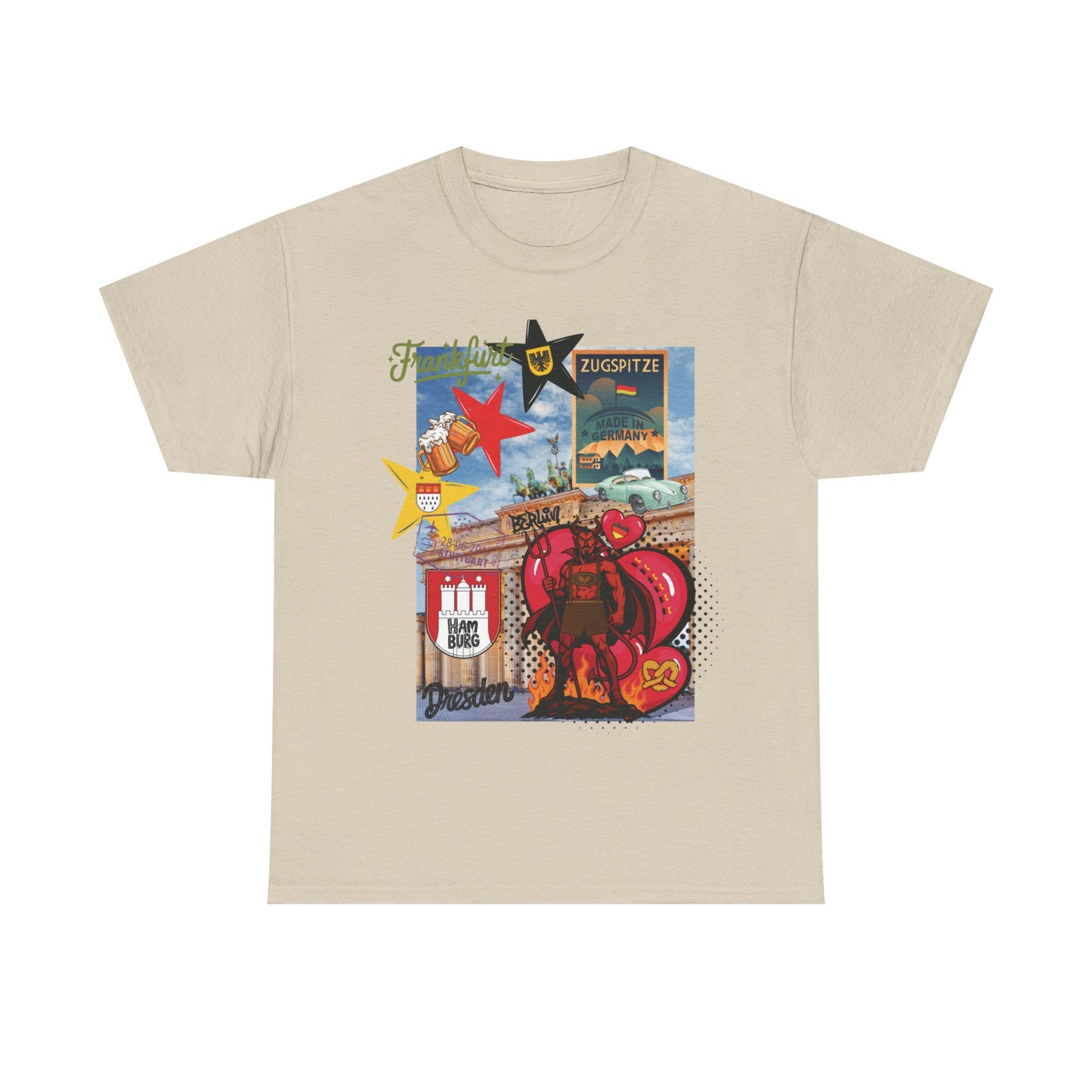 „Deutschland Pop-Art Collage – Urban Street Style T-Shirt“