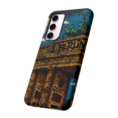 „Berlin Raw – Etui na telefon w stylu ulicznym z Bramą Brandenburską w stylu graffiti”