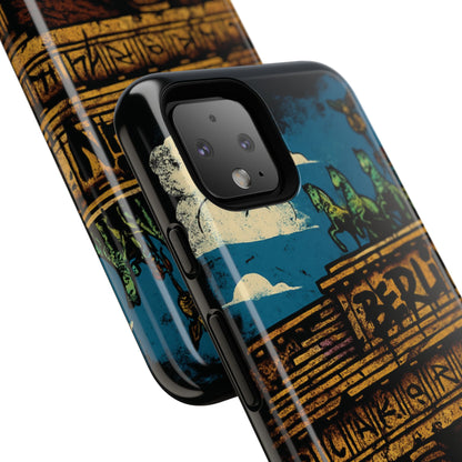 „Berlin Raw – Etui na telefon w stylu ulicznym z Bramą Brandenburską w stylu graffiti”