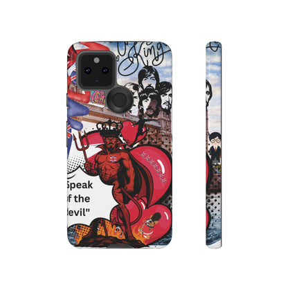 “Speak of the Devil” – Britpop meets Prince of Hell Phone Case