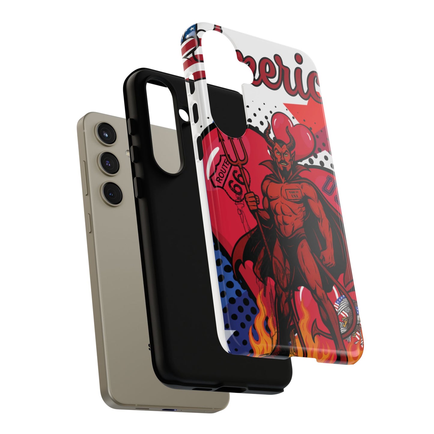 "From Hell with Love - Made in USA" phone case straight from hell