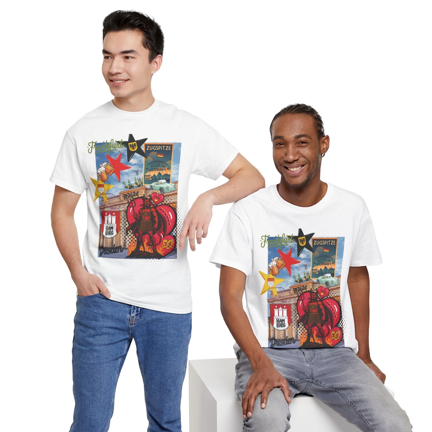 „Deutschland Pop-Art Collage – Urban Street Style T-Shirt“