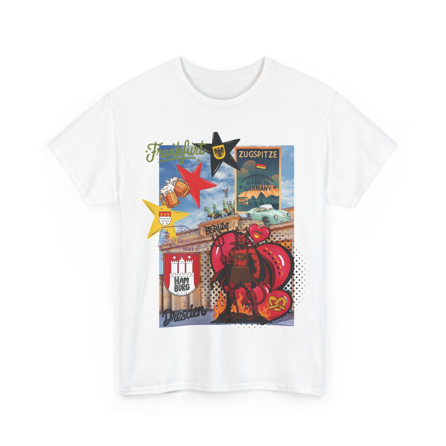 „Deutschland Pop-Art Collage – Urban Street Style T-Shirt“