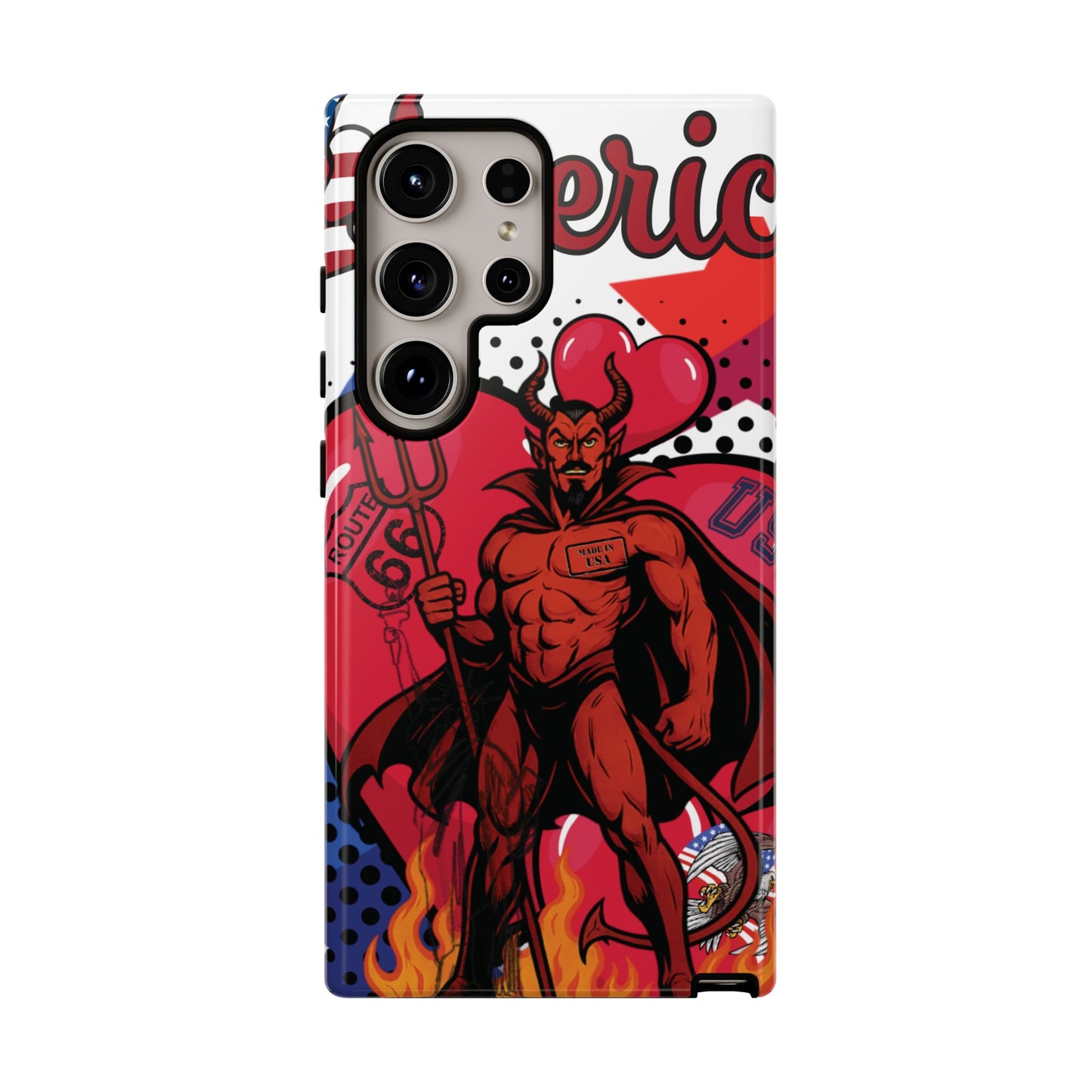"From Hell with Love - Made in USA" phone case straight from hell