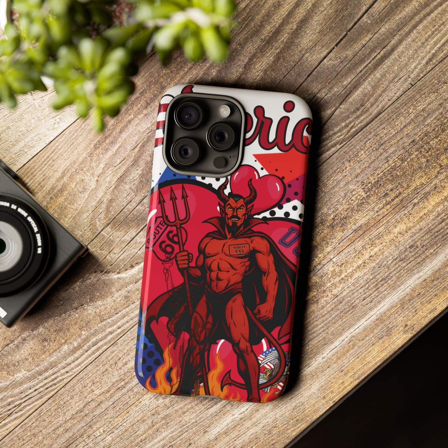 "From Hell with Love - Made in USA" phone case straight from hell