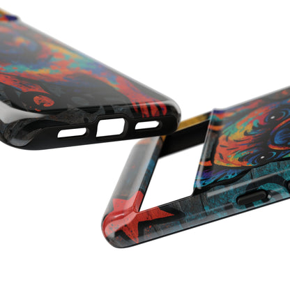 „Urban Woof – etui na telefon z motywem graffiti i psa w stylu street art”