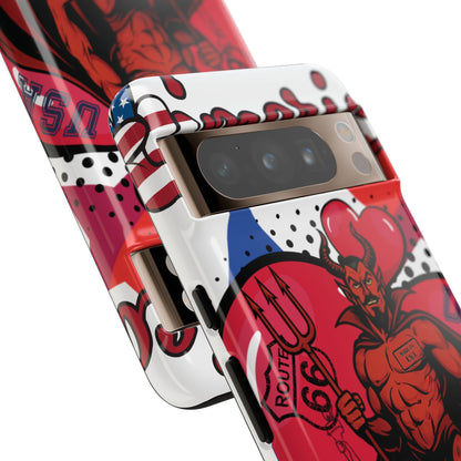 "From Hell with Love - Made in USA" phone case straight from hell