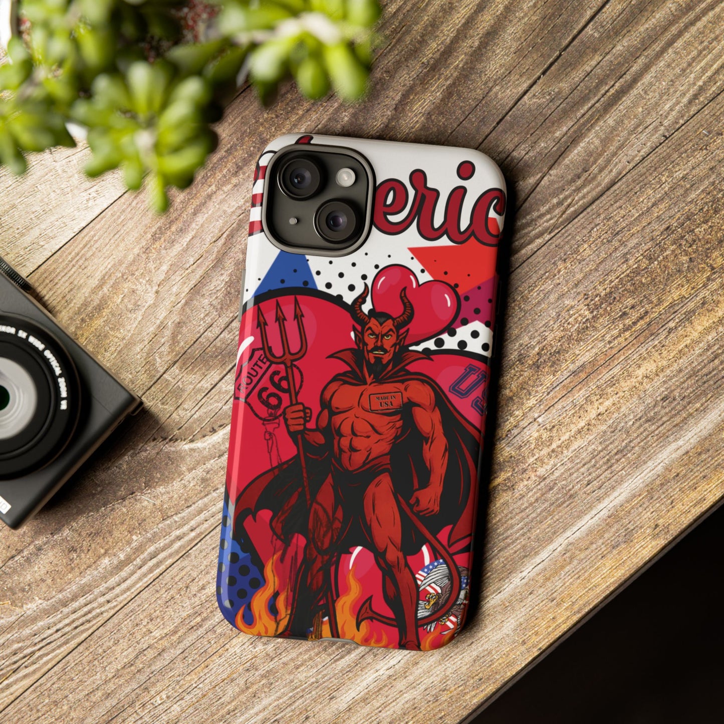 "From Hell with Love - Made in USA" phone case straight from hell