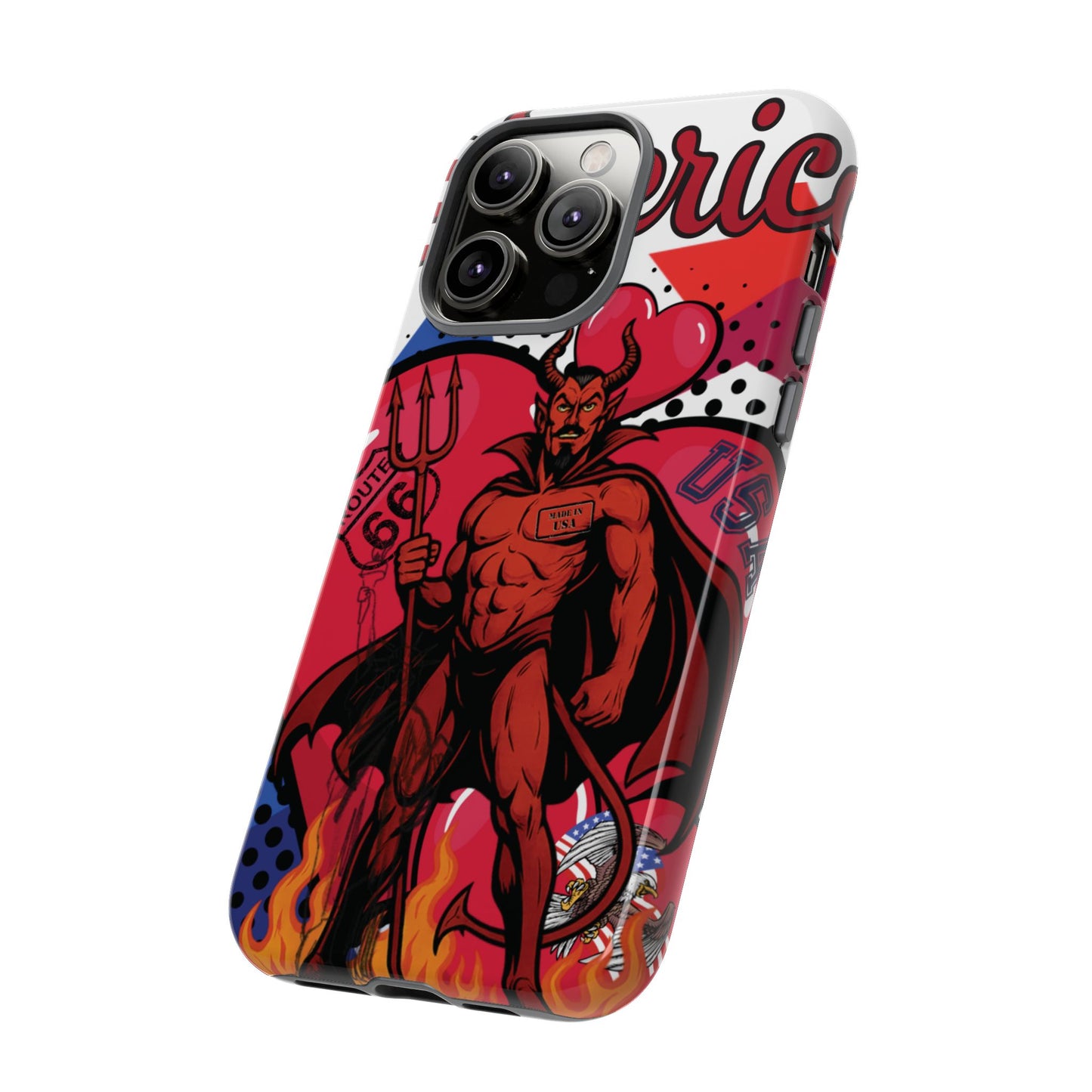 "From Hell with Love - Made in USA" phone case straight from hell