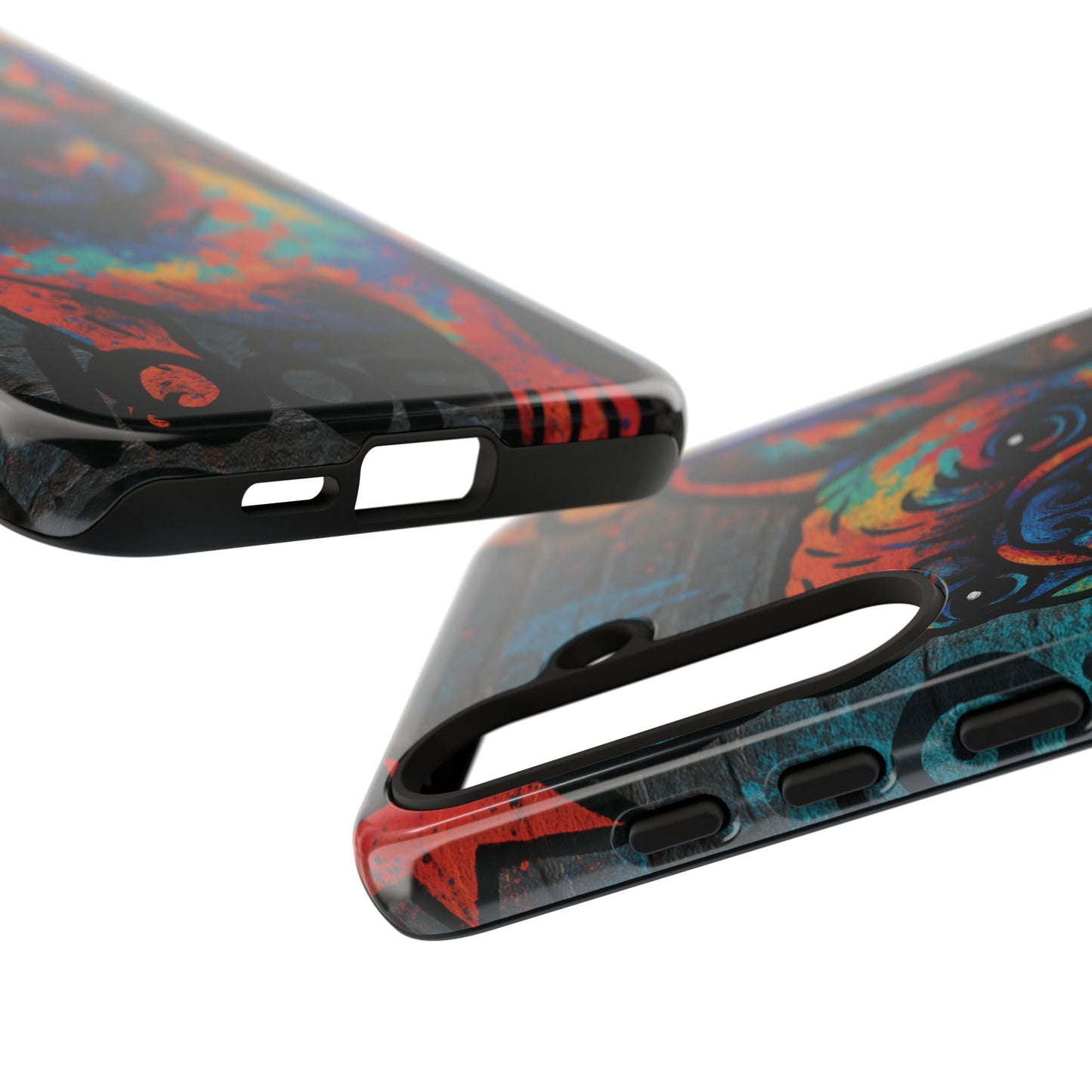 „Urban Woof – etui na telefon z motywem graffiti i psa w stylu street art”