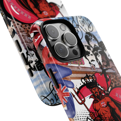 “Speak of the Devil” – Britpop meets Prince of Hell Phone Case