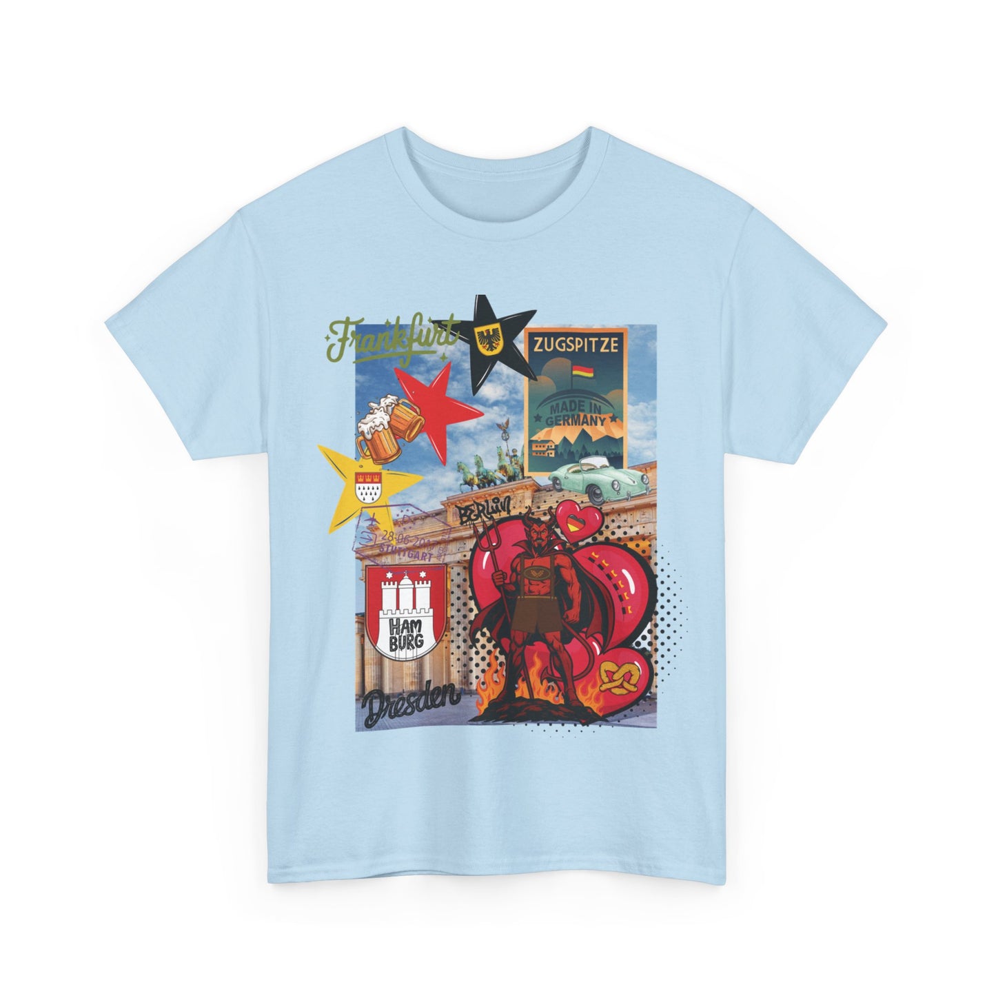 „Deutschland Pop-Art Collage – Urban Street Style T-Shirt“