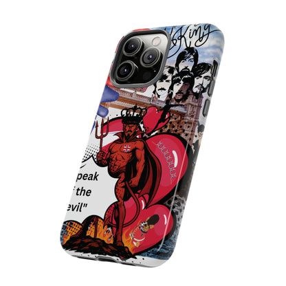 “Speak of the Devil” – Britpop meets Prince of Hell Phone Case